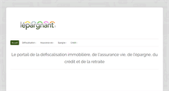 Desktop Screenshot of lepargnant.fr