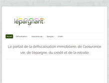 Tablet Screenshot of lepargnant.fr
